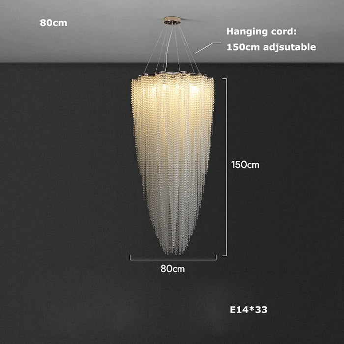 Alleri Crystal Foyer Chandelier-DWHOME