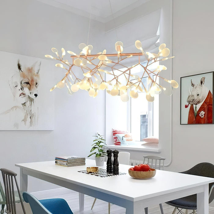 Long Style Firefly LED Chandelier.