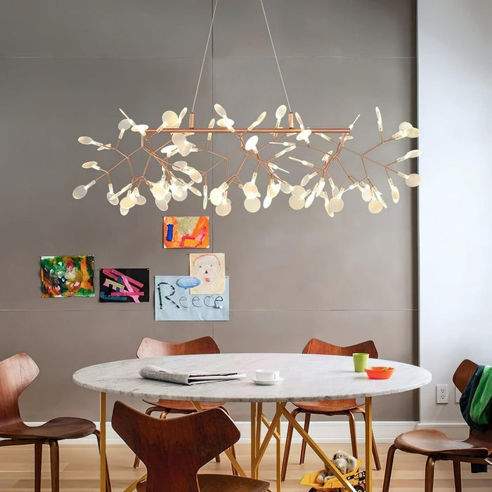 Long Style Firefly LED Chandelier.