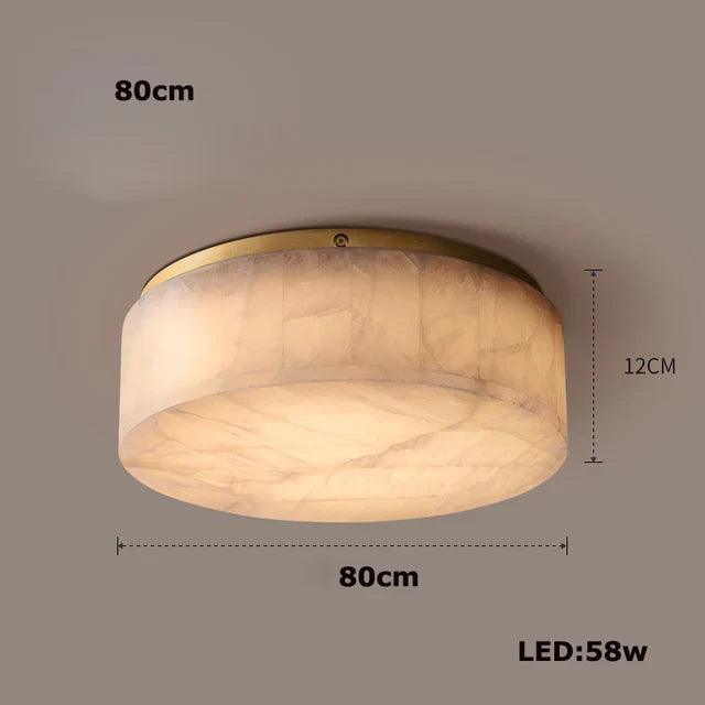 Moonshade Natural Marble Ceiling Light Fixture-DWHOME