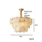 3-Tier Natural Marble Modern Chandelier-DWHOME