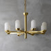 Moonshade Natural Marble Multi Light Chandelier.