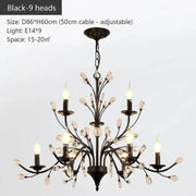Wrought Iron Chandeliers 6/9 Lights-DWHOME