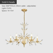 Wrought Iron Chandeliers 6/9 Lights-DWHOME