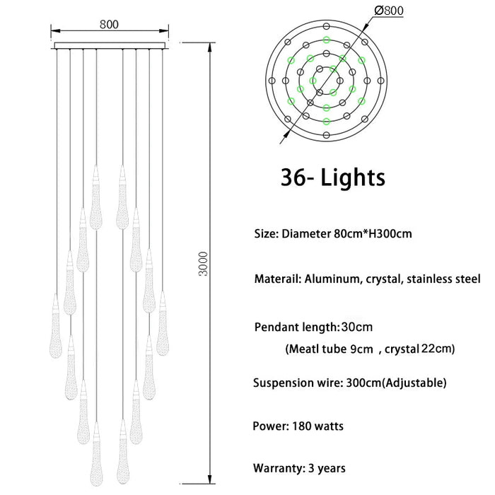 Pendant Light Fixture For Stairwell.