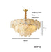 3-Tier Natural Marble Modern Chandelier.