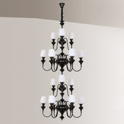 Abrahamson Shaded Tiered Chandelier-DWHOME