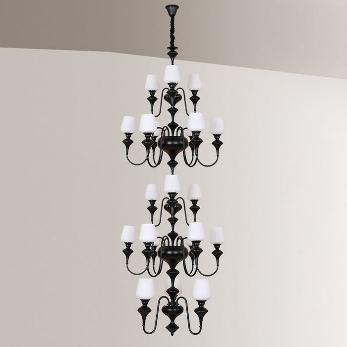 Abrahamson Shaded Tiered Chandelier-DWHOME