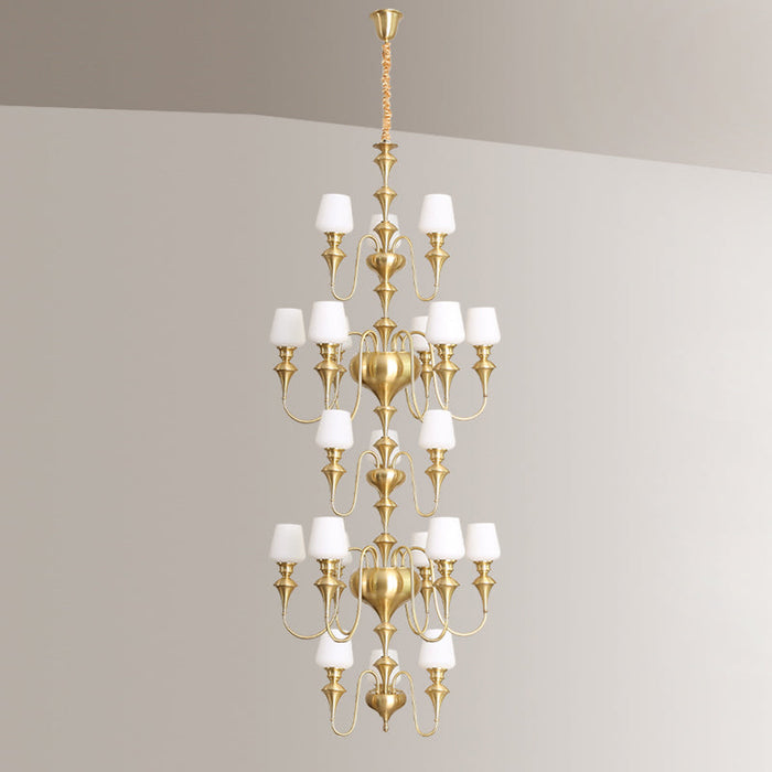 Abrahamson Shaded Tiered Chandelier-DWHOME