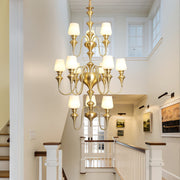 Abrahamson Shaded Tiered Chandelier-DWHOME