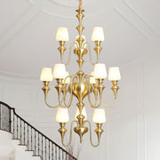 Abrahamson Shaded Tiered Chandelier-DWHOME