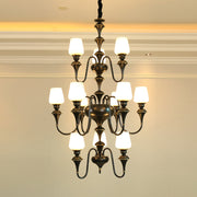 Abrahamson Shaded Tiered Chandelier-DWHOME