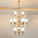 Abrahamson Shaded Tiered Chandelier-DWHOME