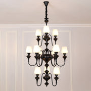 Abrahamson Shaded Tiered Chandelier-DWHOME