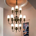 Abrahamson Shaded Tiered Chandelier-DWHOME