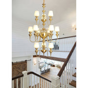 Abrahamson Shaded Tiered Chandelier-DWHOME
