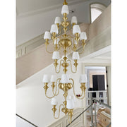 Abrahamson Shaded Tiered Chandelier-DWHOME