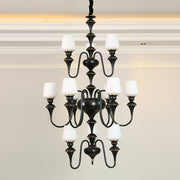 Abrahamson Shaded Tiered Chandelier-DWHOME