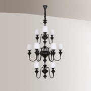 Abrahamson Shaded Tiered Chandelier-DWHOME
