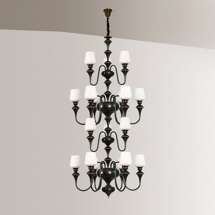 Abrahamson Shaded Tiered Chandelier-DWHOME