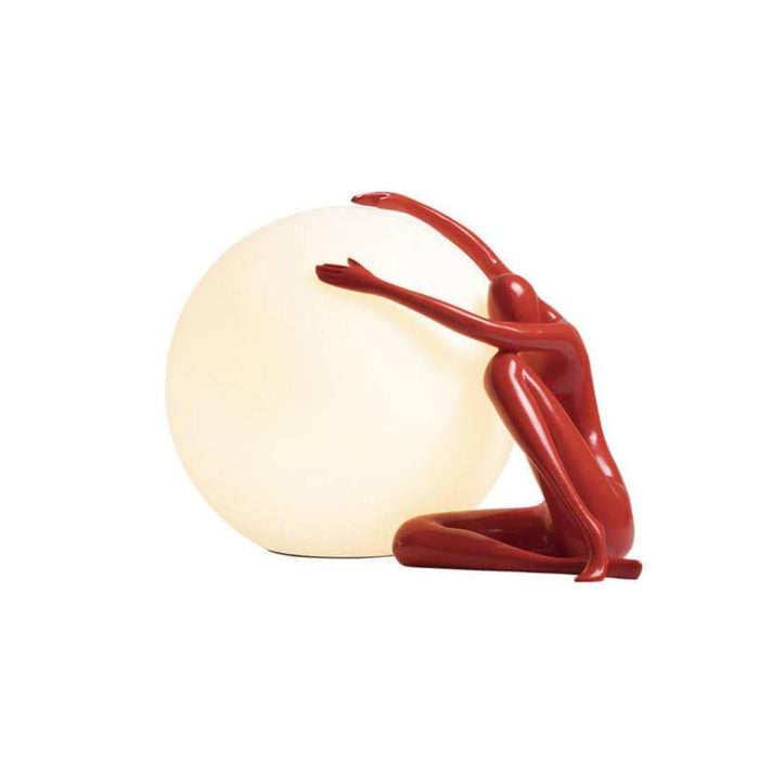 Humanoid Ball Holding Table Lamp-DWHOME