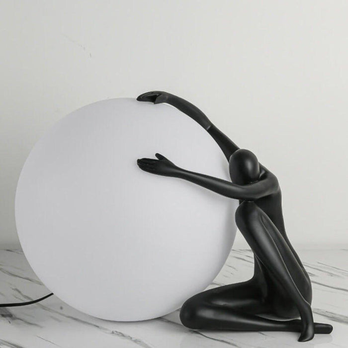 Humanoid Ball Holding Table Lamp-DWHOME