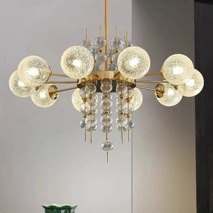 Acrylic and Gold Pendant Light - Ceiling Light.