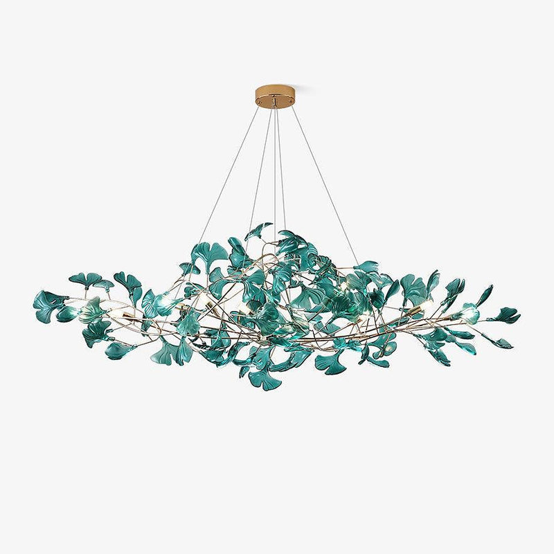 Acrylic Ginkgo Leaf Chandelier-DWHOME