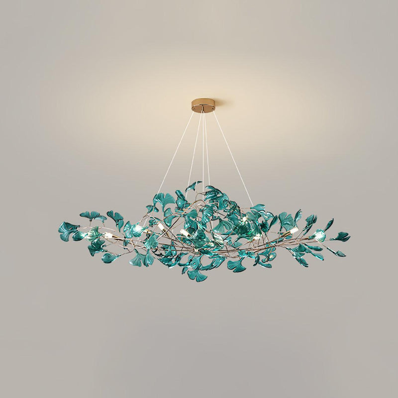 Acrylic Ginkgo Leaf Chandelier-DWHOME