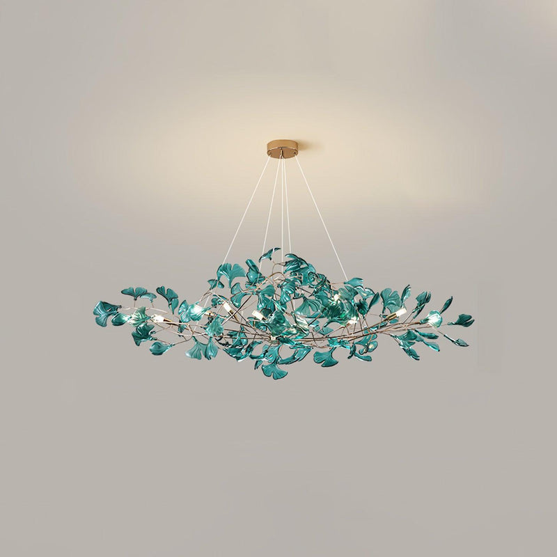 Acrylic Ginkgo Leaf Chandelier-DWHOME