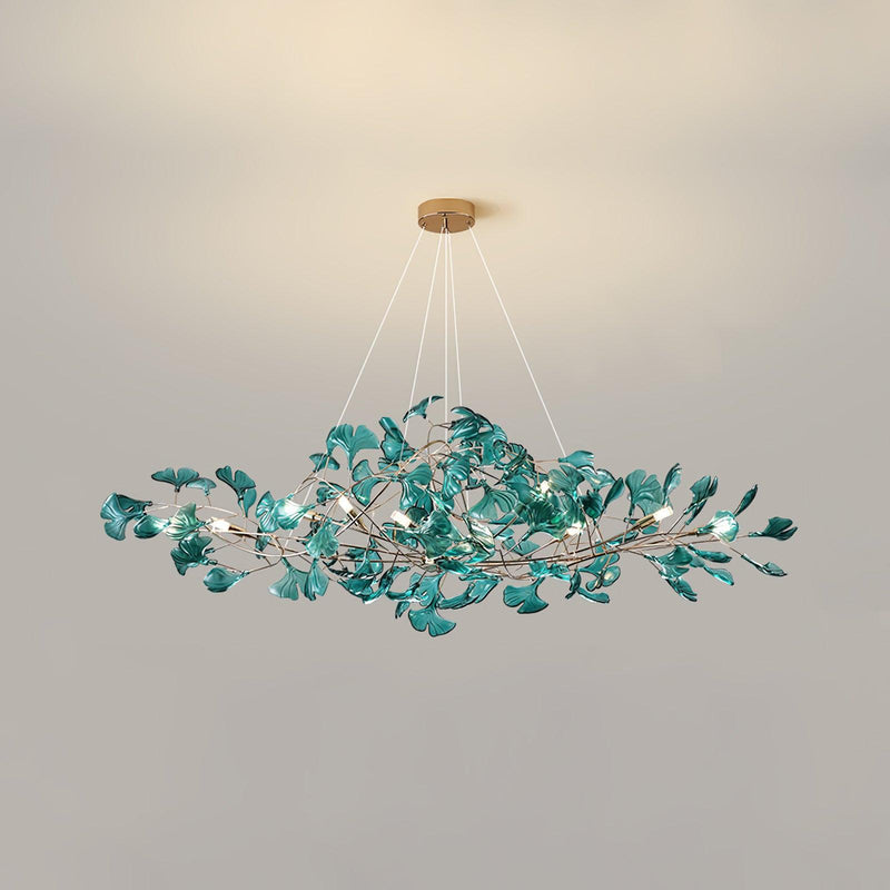 Acrylic Ginkgo Leaf Chandelier-DWHOME