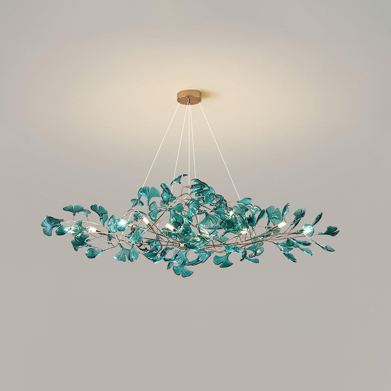 Acrylic Ginkgo Leaf Chandelier-DWHOME