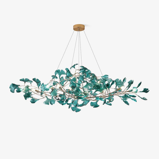 Acrylic Ginkgo Leaf Chandelier.