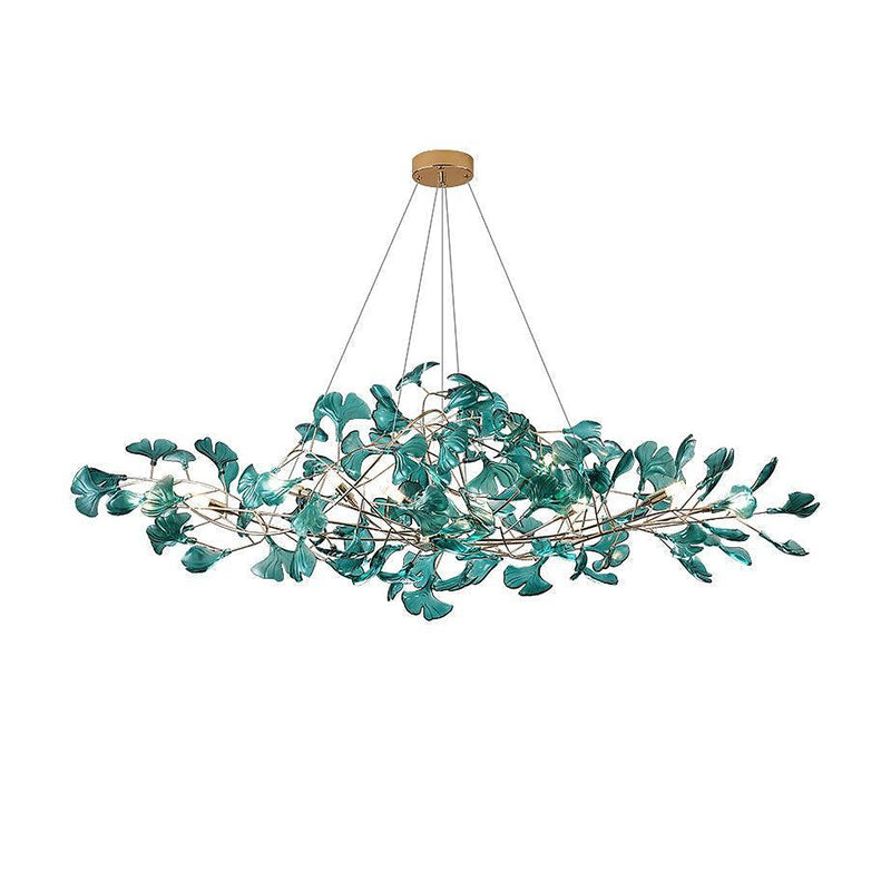 Acrylic Ginkgo Leaf Chandelier-DWHOME