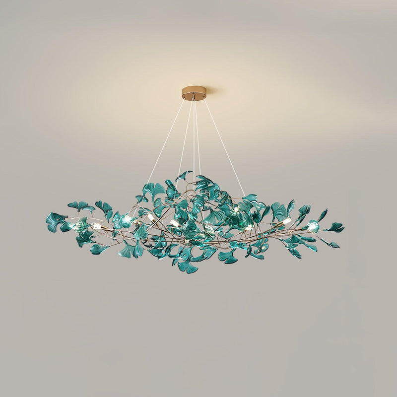 Acrylic Ginkgo Leaf Chandelier-DWHOME