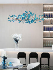 Acrylic Ginkgo Leaf Chandelier-DWHOME