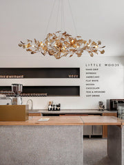 Acrylic Ginkgo Leaf Chandelier-DWHOME