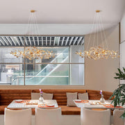 Acrylic Ginkgo Leaf Chandelier-DWHOME