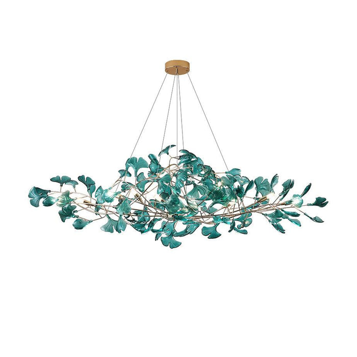 Acrylic Ginkgo Leaf Chandelier.