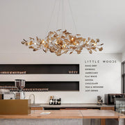 Acrylic Ginkgo Leaf Chandelier-DWHOME