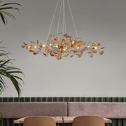 Acrylic Ginkgo Leaf Chandelier-DWHOME