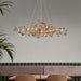 Acrylic Ginkgo Leaf Chandelier.