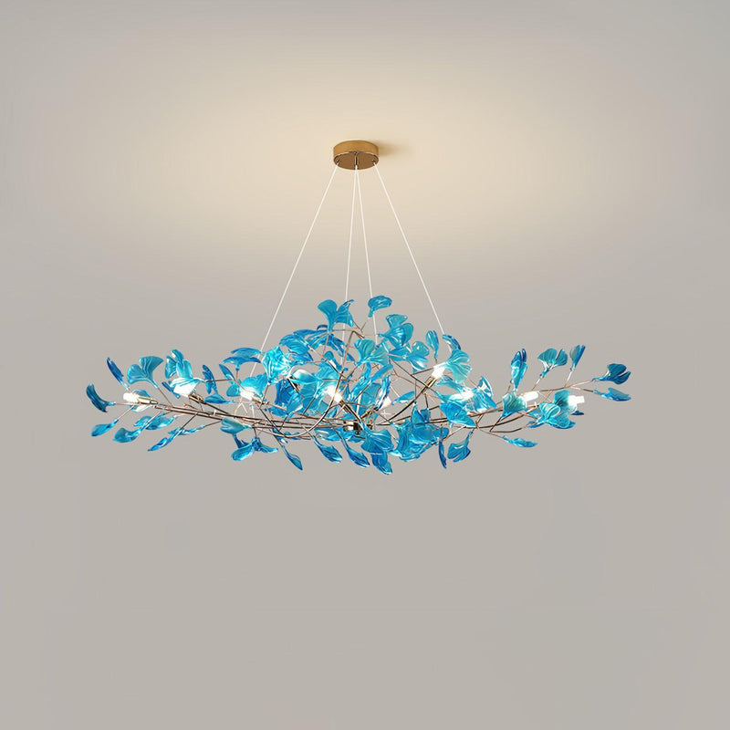 Acrylic Ginkgo Leaf Chandelier-DWHOME