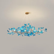 Acrylic Ginkgo Leaf Chandelier-DWHOME