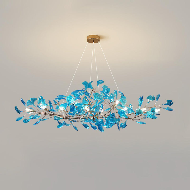 Acrylic Ginkgo Leaf Chandelier-DWHOME