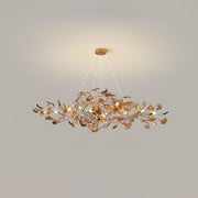 Acrylic Ginkgo Leaf Chandelier-DWHOME