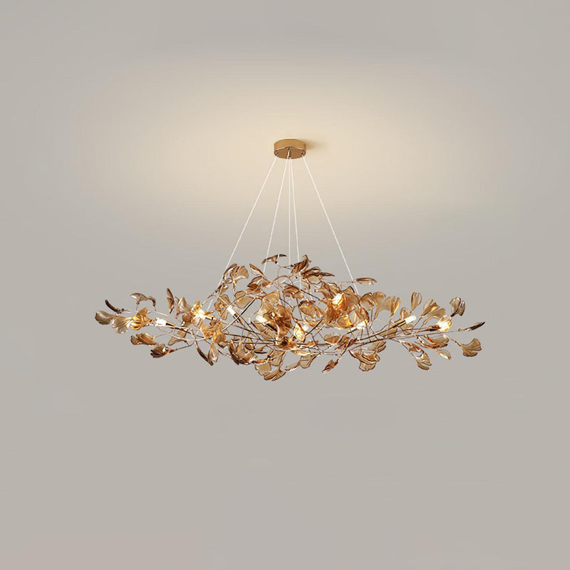 Acrylic Ginkgo Leaf Chandelier-DWHOME