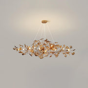 Acrylic Ginkgo Leaf Chandelier-DWHOME