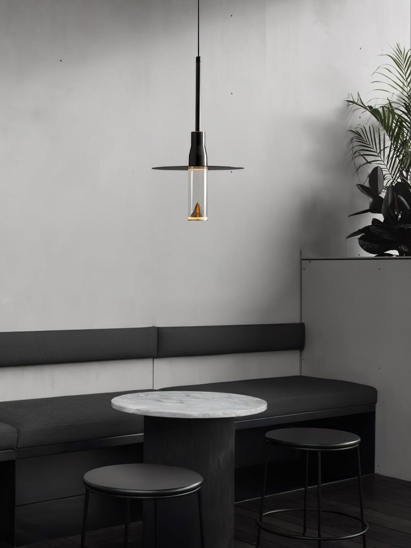 Acrylic Hat Plate Pendant Light-DWHOME