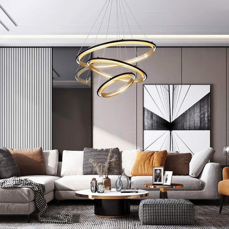 Acrylic LED Round Chandelier-DWHOME